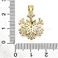 Cremagliera placcatura micro ottone spianare pendenti zirconi&nbsp;KK-K401-59G