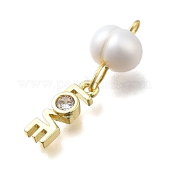 Ottone micro spianare pendenti zirconi&nbsp;KK-B132-04G