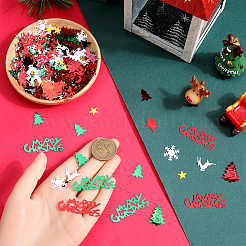 8 Set Kunststoff-Cabochons mit Weihnachtsmotiv&nbsp;KY-SC0002-22