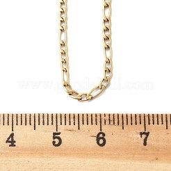 Ionenplattierung (IP) 304 Edelstahl Figaro Kette Halsketten&nbsp;STAS-K168-02G