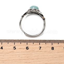 Anelli di barretta amazonite naturali&nbsp;RJEW-A084-06AS-08