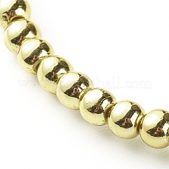 Bracciali elasticizzati con perline acriliche piatte rotonde&nbsp;BJEW-JB06677