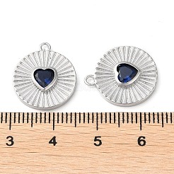 Véritables pendentifs en laiton plaqué de platine&nbsp;KK-F862-02P-03