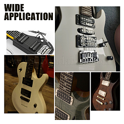6 ensemble de 2 couleurs de couvercle de humbucker en alliage pour cadre de micro de guitare&nbsp;AJEW-FG0001-83
