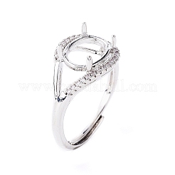 Verstellbare Messingfingerring-Komponenten&nbsp;KK-L193-02P