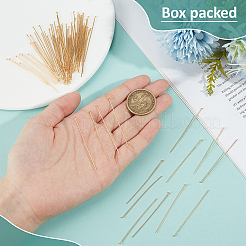 120 Stück Flachkopfstifte aus Messing&nbsp;FIND-BC0019-23G