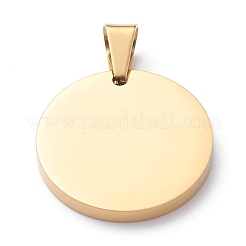 Pendentifs en acier inoxydable 304 avec placage ionique (IP)&nbsp;STAS-Z027-04B-G
