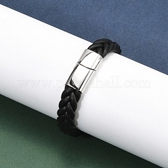 Geflochtene Mikrofaser-Lederbandarmbänder für Männer&nbsp;BJEW-Z081-13P-02