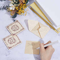 36 Stück Grußkarte aus Papier mit Pentagrammmuster (Tarotkarte).&nbsp;WICR-CN0001-04