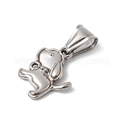 Pendentifs en acier inoxydable 304 à thème animalier&nbsp;STAS-B167-27C-P