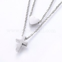 Set di gioielli in acciaio inossidabile 304&nbsp;X-SJEW-O090-34P