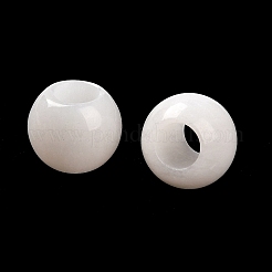 Cuentas de jade blanco natural europeo&nbsp;G-R488-01H