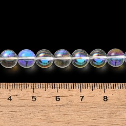 Trasparenti perle di vetro placca fili&nbsp;GLAA-T032-T8mm-C14