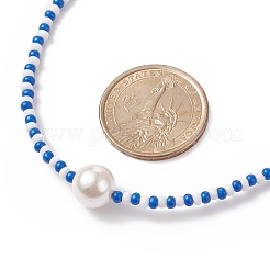 Set di collane con perline di semi di vetro e perle di conchiglia da 3 pz 3 stile per donna&nbsp;NJEW-JN03949