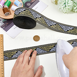 Ruban de fleurs jacquard en polyester&nbsp;OCOR-WH0082-266