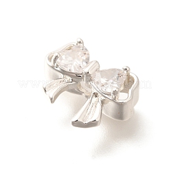 Perles de zircone cubique micro pave en Laiton&nbsp;KK-C085-09S