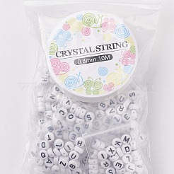 520pcs Alphabet Acrylperlen&nbsp;MACR-XCP0001-10