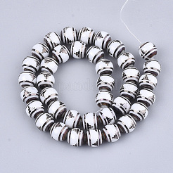 Chapelets de perles en verre électroplaqué&nbsp;EGLA-S177-07A-01