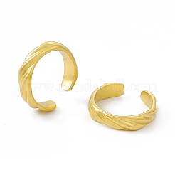 Anello polsino aperto in acciaio inossidabile 304 placcato ionico (ip) per donna&nbsp;RJEW-C060-43MG