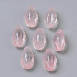 Transparentes pintados con spray colgantes de cristal&nbsp;GLAA-S190-016F-04
