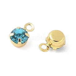 Charms de vidrio de latón&nbsp;X-KK-C097-08G-02