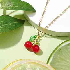 Collier de chaînes de câble en laiton&nbsp;NJEW-JN04691