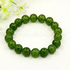 Natürliche weiße Jade Stretch-Armbänder&nbsp;BJEW-A088-10mm-05
