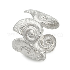 Muschelförmige Armreifen aus Edelstahl 304 für Damen&nbsp;BJEW-A150-02P