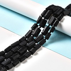 Natürliche schwarze Turmalin Perlen Stränge&nbsp;G-F716-01