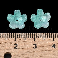 Tapas de abalorios de vidrio teñidas y calentadas&nbsp;GLAA-Z019-03M