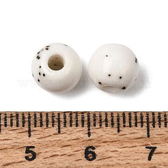Gesprenkelte runde handgefertigte Keramikperlen&nbsp;PR-NH0001-02B