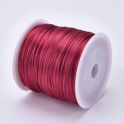 Cordon rond en nylon satiné à queue de rat&nbsp;NWIR-WH0009-15A-04