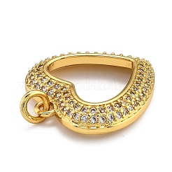 Pendentifs en laiton zircon cubique transparent&nbsp;ZIRC-J025-59G