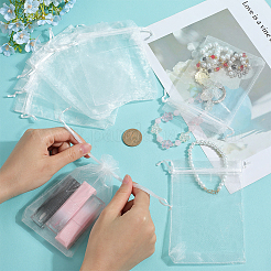 100 stücke große organza beutel tragbare schuhe tasche reise lagerung kordelzug taschen&nbsp;OP-SP0001-03D-01