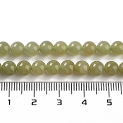 Brins de perles de jade néphrite naturelle/jade hétien&nbsp;G-NH0005-030D