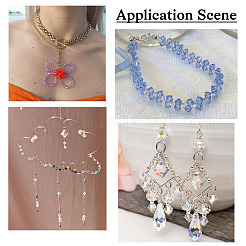 2 sachet de 200 perles de verre transparentes&nbsp;GLAA-TA0003-44H