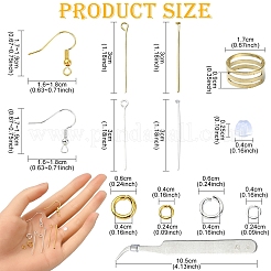 Kit de búsqueda de joyería con ganchos para pendientes de latón DIY&nbsp;DIY-YW0008-63
