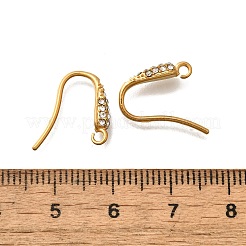 Ohrringhaken aus Edelstahl 304 mit Strassen&nbsp;STAS-D310-01G-01