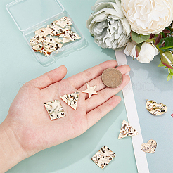 20pcs 5 pendentifs en laiton de style&nbsp;KK-BC0008-03
