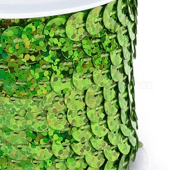 Perle di paillette in plastica ecologica&nbsp;PVC-Q092-6mm-P50105
