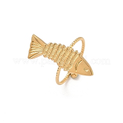 Anillos abiertos ajustables de acero inoxidable 304&nbsp;RJEW-D343-01G