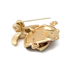 Goldene Emaille-Brosche aus Legierung&nbsp;JEWB-K018-32K-G