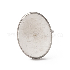 Componenti per anello polsino aperto in acciaio inossidabile 304&nbsp;STAS-S134-01P-F03