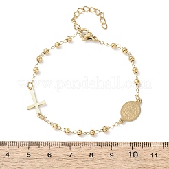 Religion 304 Edelstahl-Gliederarmbänder&nbsp;BJEW-F524-05A-G