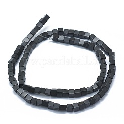 Natürlichen schwarzen Steinperlen Stränge&nbsp;G-F631-C14