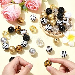 DIY-Schmuckherstellungssets aus Acryl- und Harzperlen mit Tiermotiven&nbsp;DIY-CJ0002-43