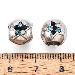Legierung Rhinestone European Beads&nbsp;FIND-N009-11P