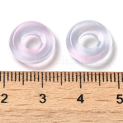 Abalorios europeos de cristal transparente&nbsp;GLAA-A012-03E