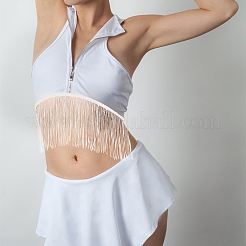 Garnitures en dentelle à franges en polyester de 10 mètre&nbsp;OCOR-WH0080-97A