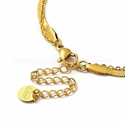 Ionenbeschichtung (IP) 304 Edelstahl Emaille Schmetterling Charm Halsketten&nbsp;NJEW-C032-01G